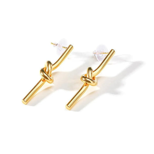 Simple Style Geometric Stainless Steel Metal Earrings 1 Pair