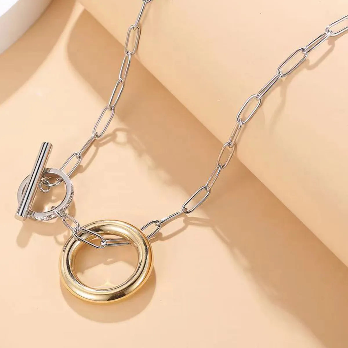 Simple Style Geometric Stainless Steel Necklace Chain Stainless Steel Necklaces 1 Piece