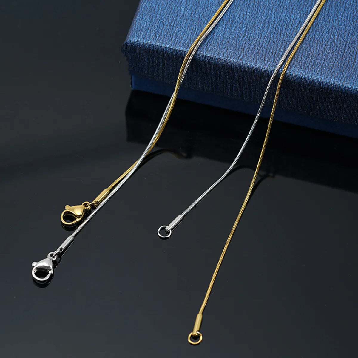 Simple Style Geometric Stainless Steel Plating Chain Necklace