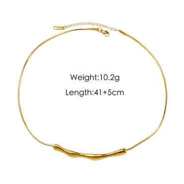 Simple Style Geometric Stainless Steel Plating 14k Gold Plated Necklace