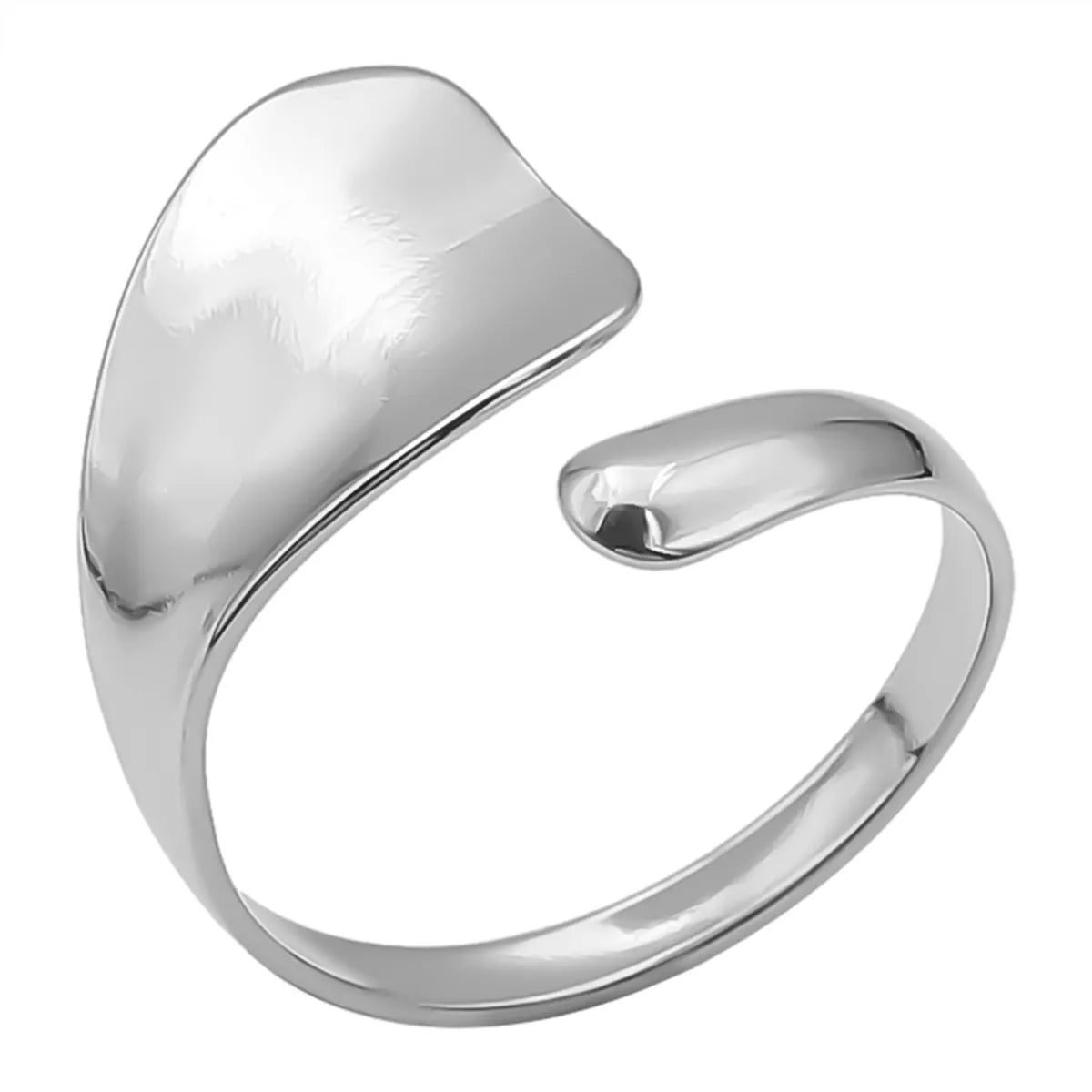 Simple Style Geometric Stainless Steel Plating 18k Gold Plated Open Rings