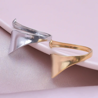 Simple Style Geometric Stainless Steel Plating 18k Gold Plated Open Rings