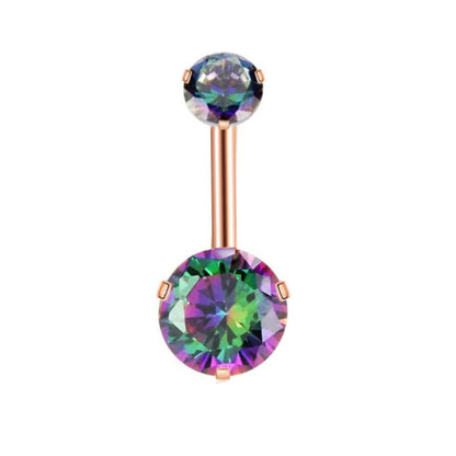 Simple Style Geometric Stainless Steel Plating Belly Ring 1 Piece