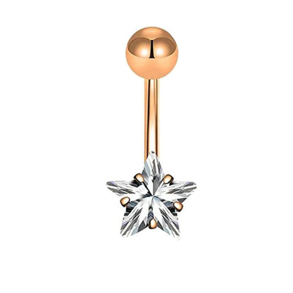 Simple Style Geometric Stainless Steel Plating Belly Ring 1 Piece