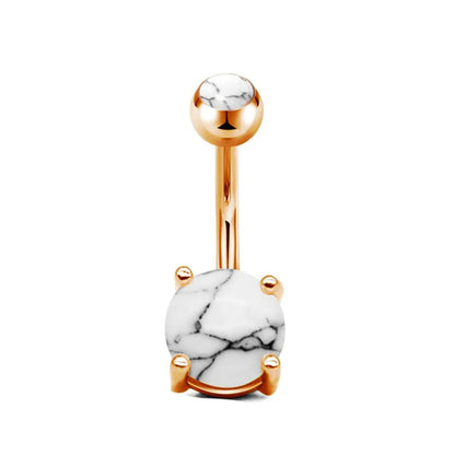 Simple Style Geometric Stainless Steel Plating Belly Ring 1 Piece