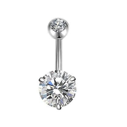 Simple Style Geometric Stainless Steel Plating Belly Ring 1 Piece