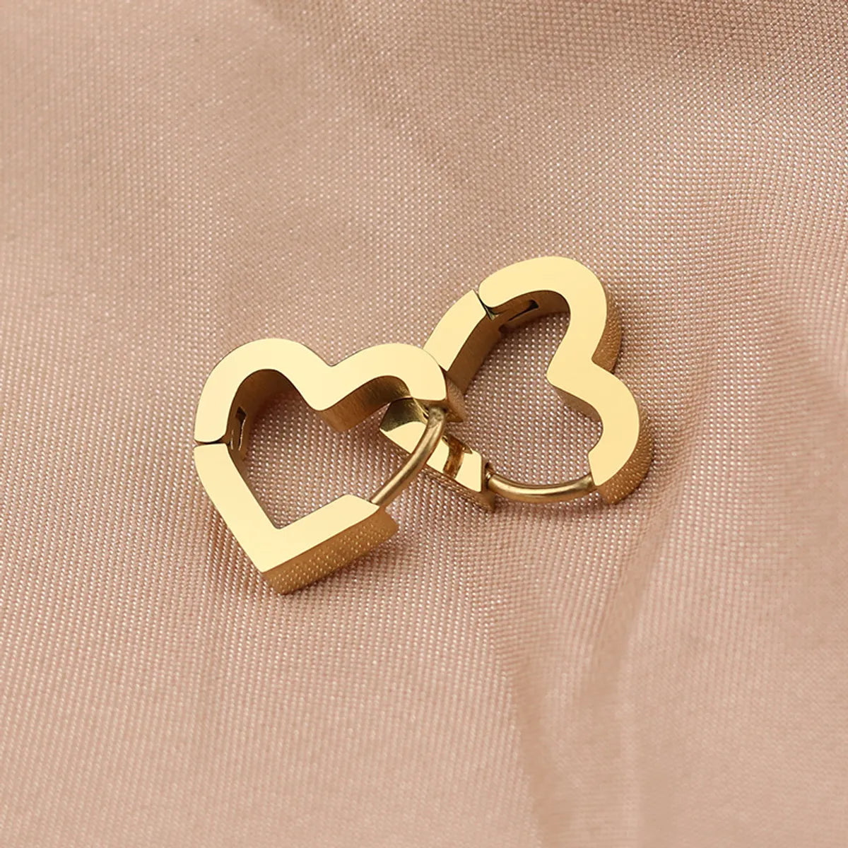 1 Piece Simple Style Geometric Plating Stainless Steel Earrings