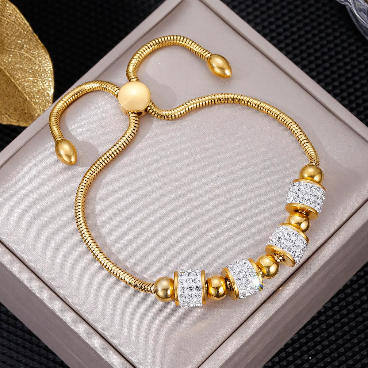 Simple Style Geometric Stainless Steel Plating Inlay Artificial Pearls Bracelets