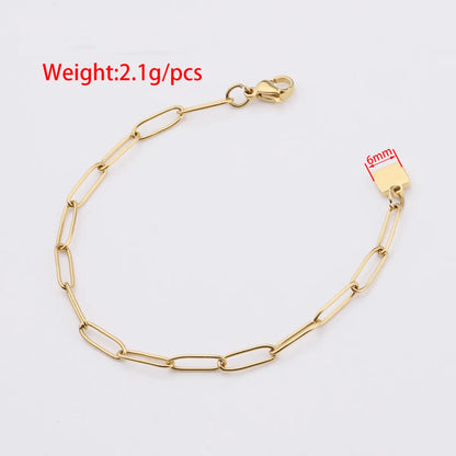 Simple Style Geometric Stainless Steel Plating Jewelry Accessories