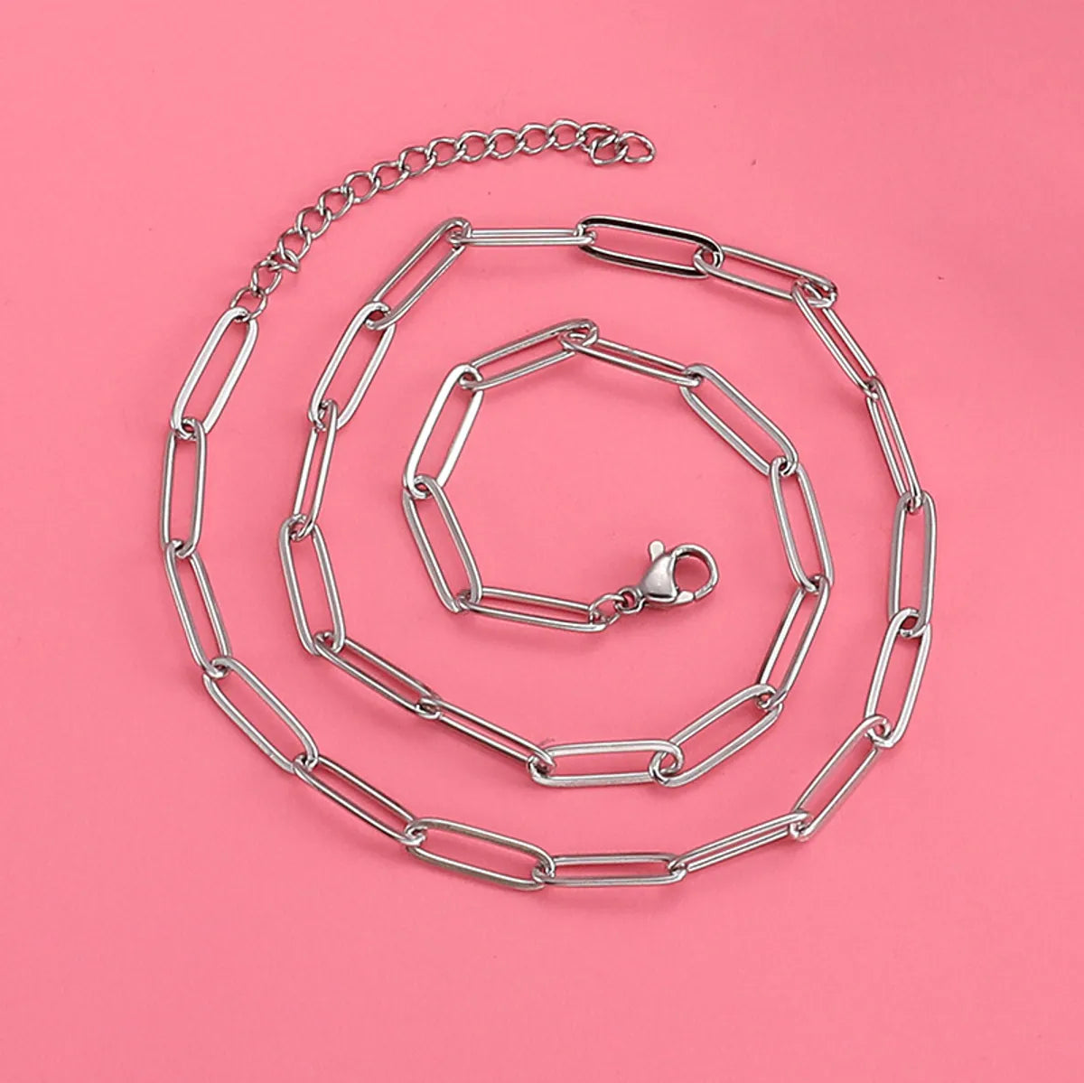 Simple Style Geometric Stainless Steel Plating Necklace 1 Piece