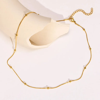 Simple Style Geometric Stainless Steel Plating Necklace