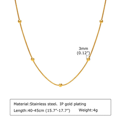 Simple Style Geometric Stainless Steel Plating Necklace