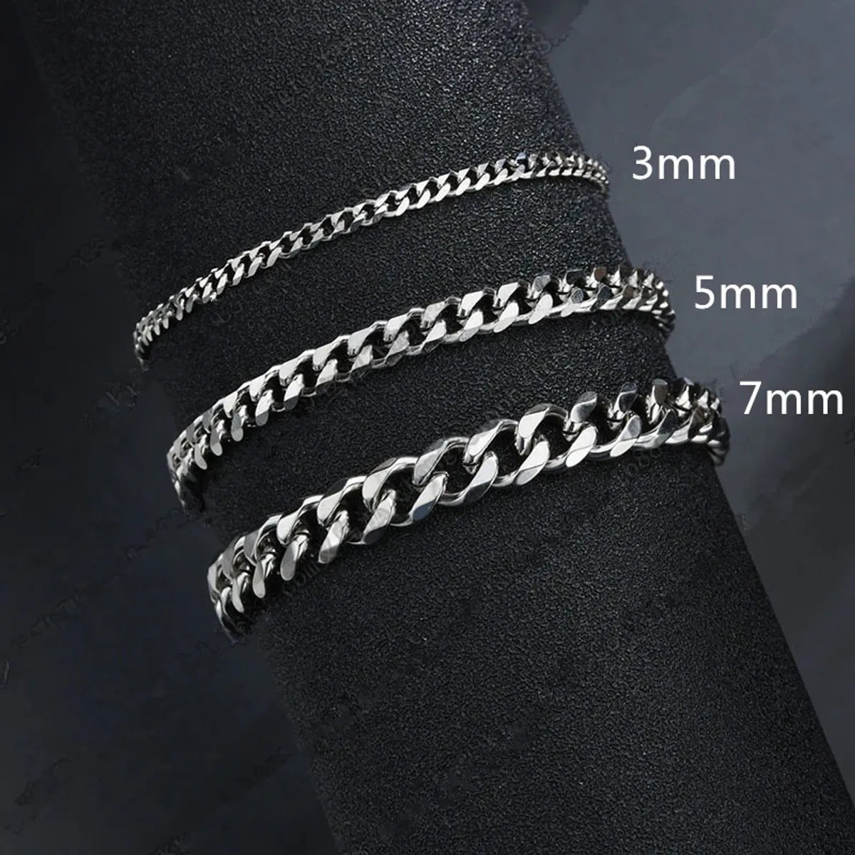 Simple Style Geometric Stainless Steel Plating Unisex Bracelets 1 Piece