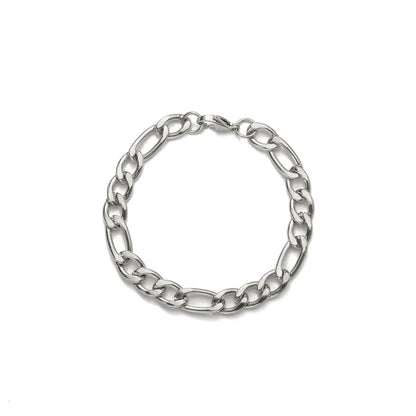 Simple Style Geometric Stainless Steel Plating Unisex Bracelets