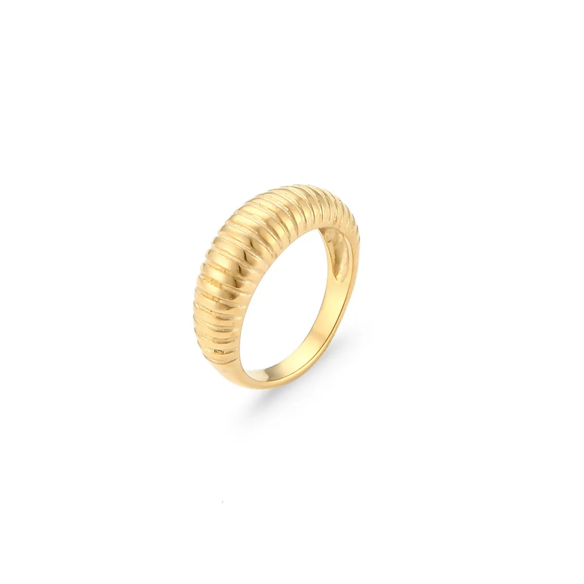 Simple Style Geometric Stainless Steel Gold Plated Rings