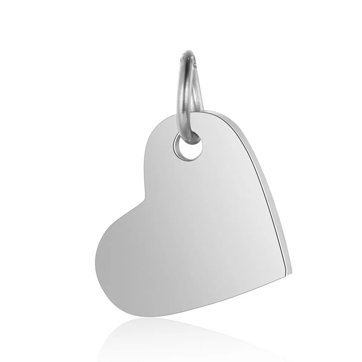 1 Piece Stainless Steel Titanium Steel 18K Gold Plated Heart Shape Polished Pendant