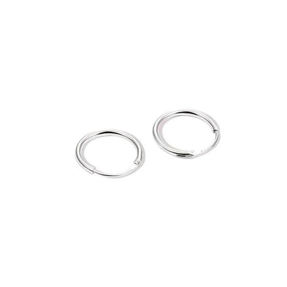 Simple Style Geometric Sterling Silver Earrings 1 Pair