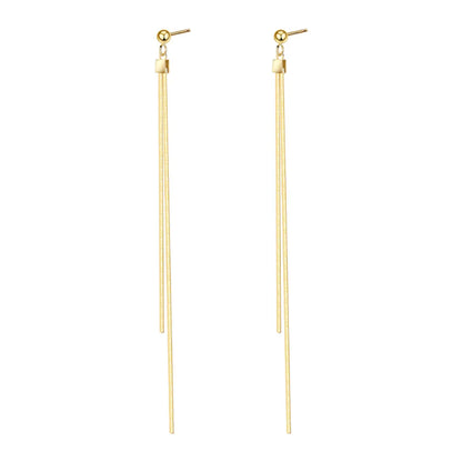 1 Pair Simple Style Geometric Plating Copper Drop Earrings