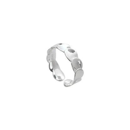 Simple Style Geometric Sterling Silver Plating Open Ring