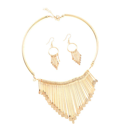 Simple Style Geometric Tassel Alloy Plating Women'S Jewelry Set