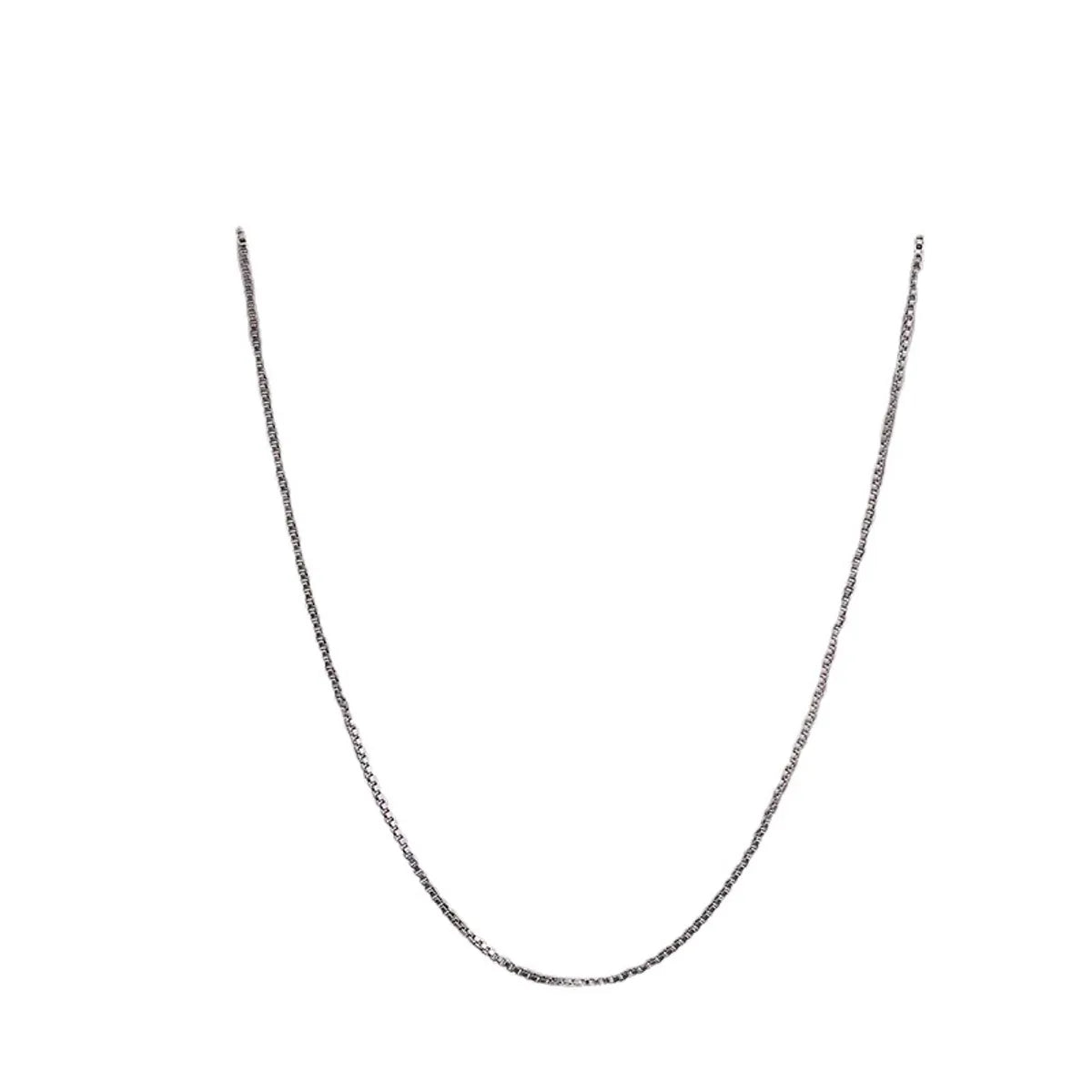 Simple Style Geometric Titanium Steel Chain Necklace