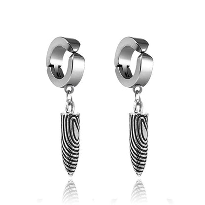 Simple Style Geometric Titanium Steel Earrings Ear Studs Plating Stainless Steel Earrings