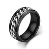 Simple Style Geometric Titanium Steel Handmade Rings 1 Piece