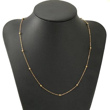 Simple Style Geometric Titanium Steel Necklace Plating Stainless Steel Necklaces