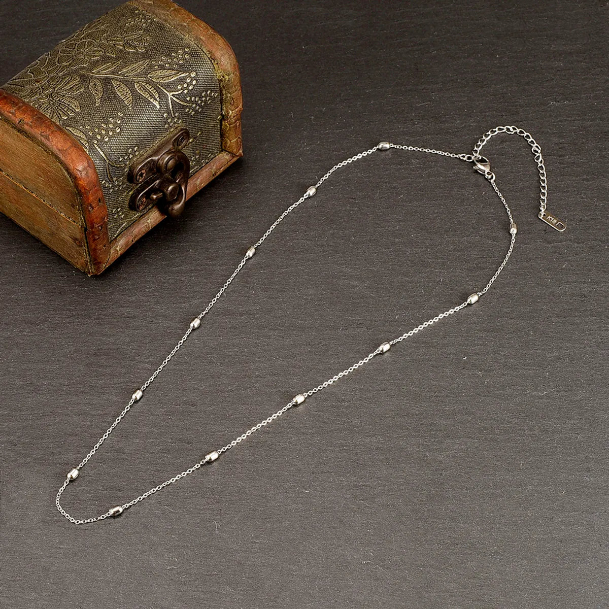 Simple Style Geometric Titanium Steel Plating Necklace