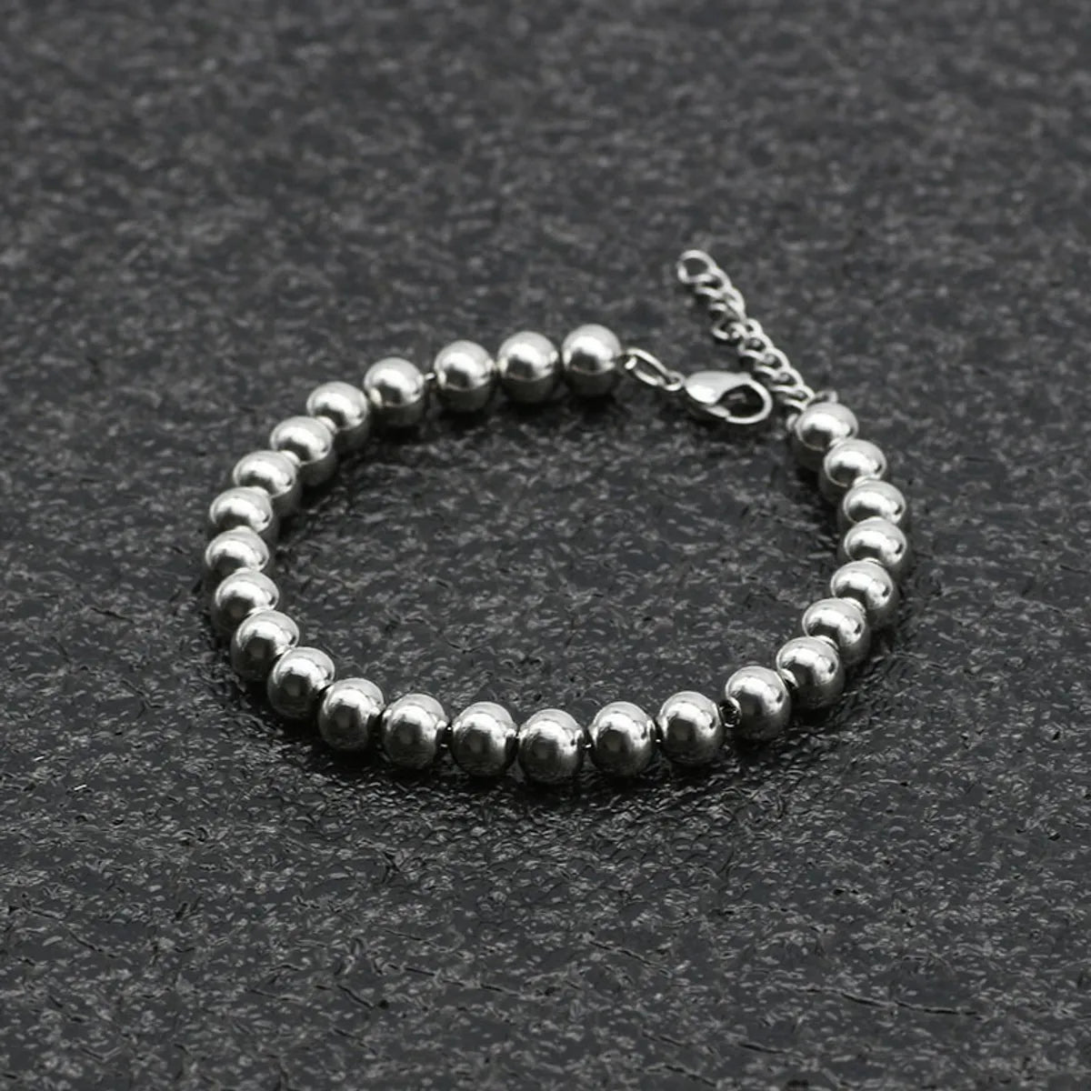 Simple Style Geometric Titanium Steel Plating Bracelets