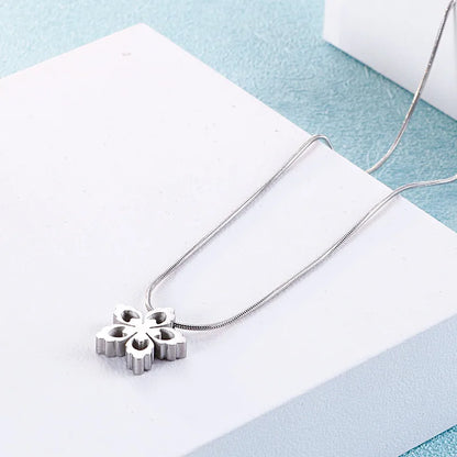 Simple Style Geometric Titanium Steel Plating Earrings Necklace