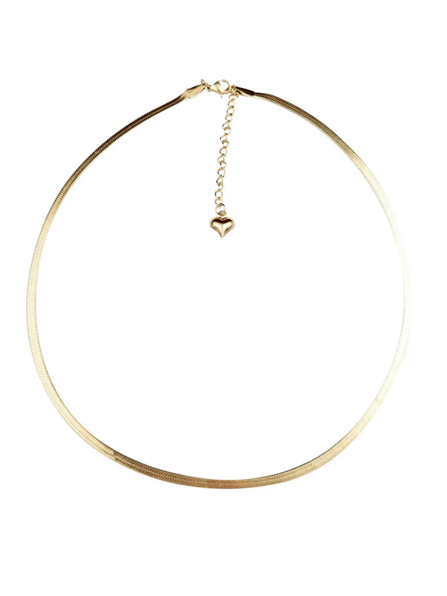 Simple Style Geometric Titanium Steel Plating Necklace 1 Piece