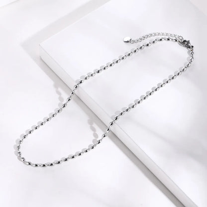 Simple Style Geometric Titanium Steel Plating Necklace 1 Piece