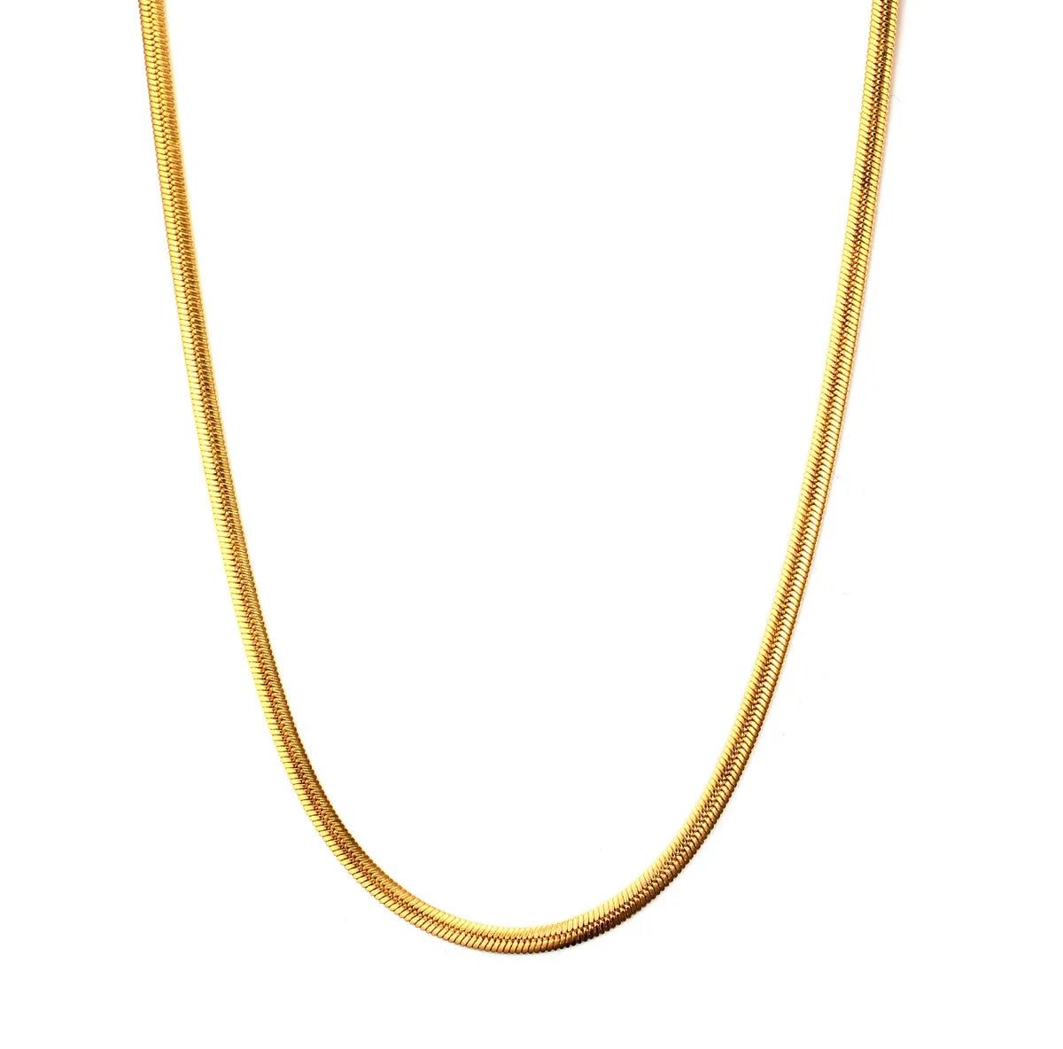 Simple Style Geometric Titanium Steel Plating Necklace