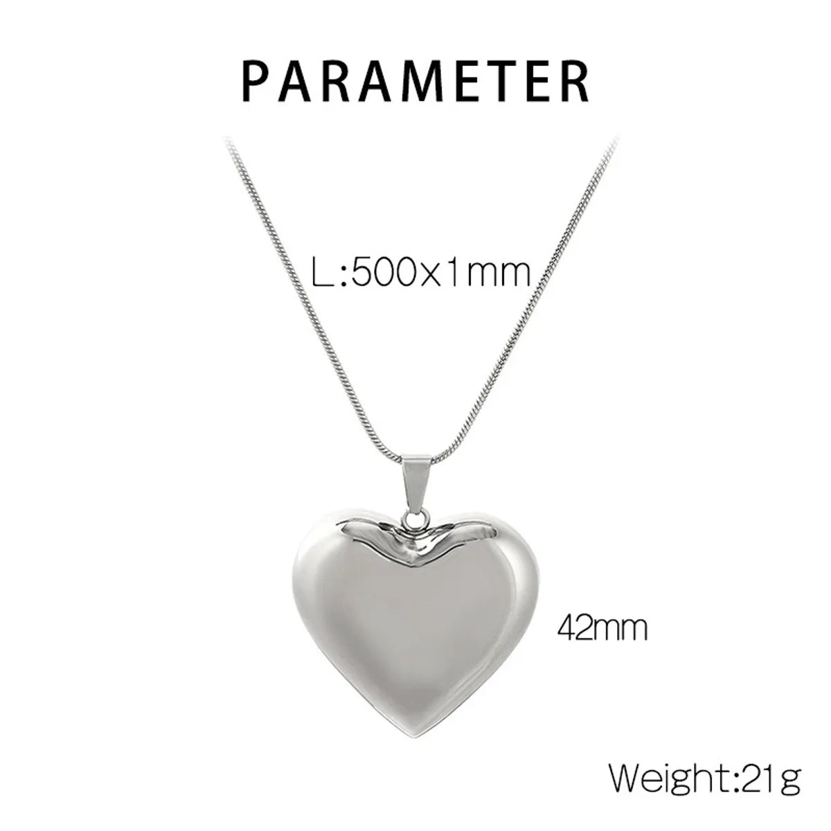 Simple Style Geometric Titanium Steel Plating Necklace