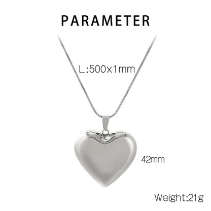 Simple Style Geometric Titanium Steel Plating Necklace