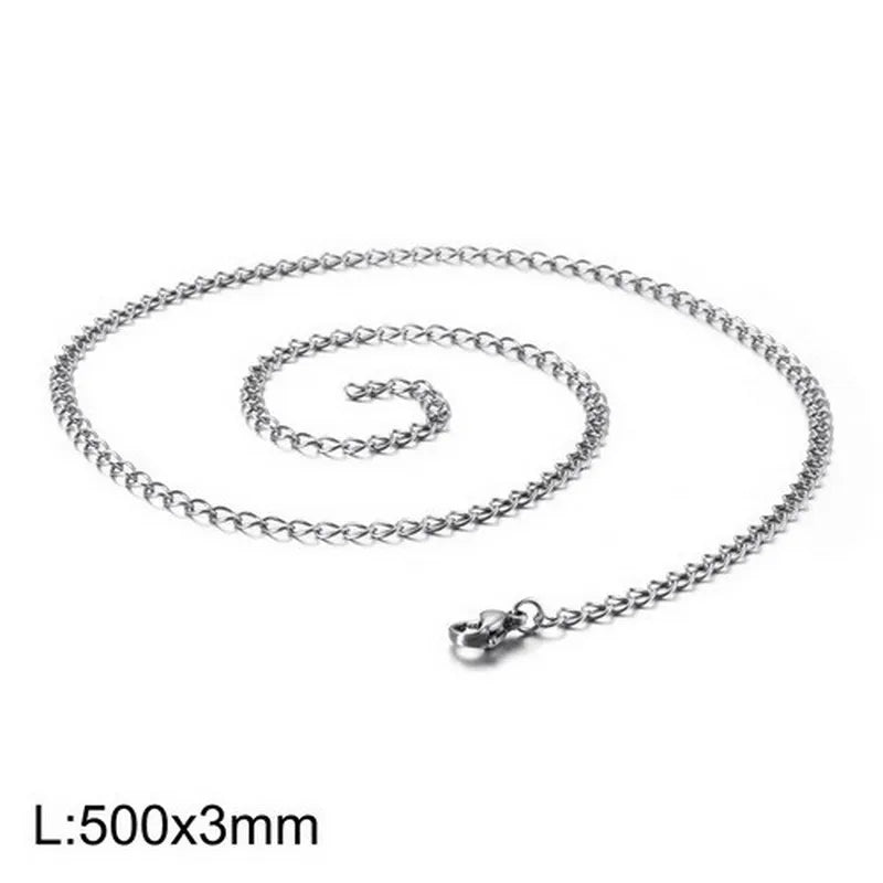 Simple Style Geometric Titanium Steel Plating Unisex Necklace