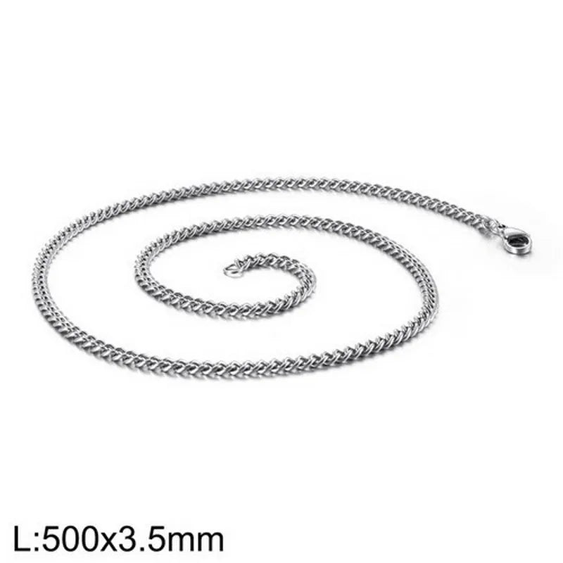 Simple Style Geometric Titanium Steel Plating Unisex Necklace