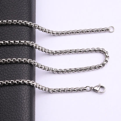 Simple Style Geometric Titanium Steel Plating Unisex Necklace