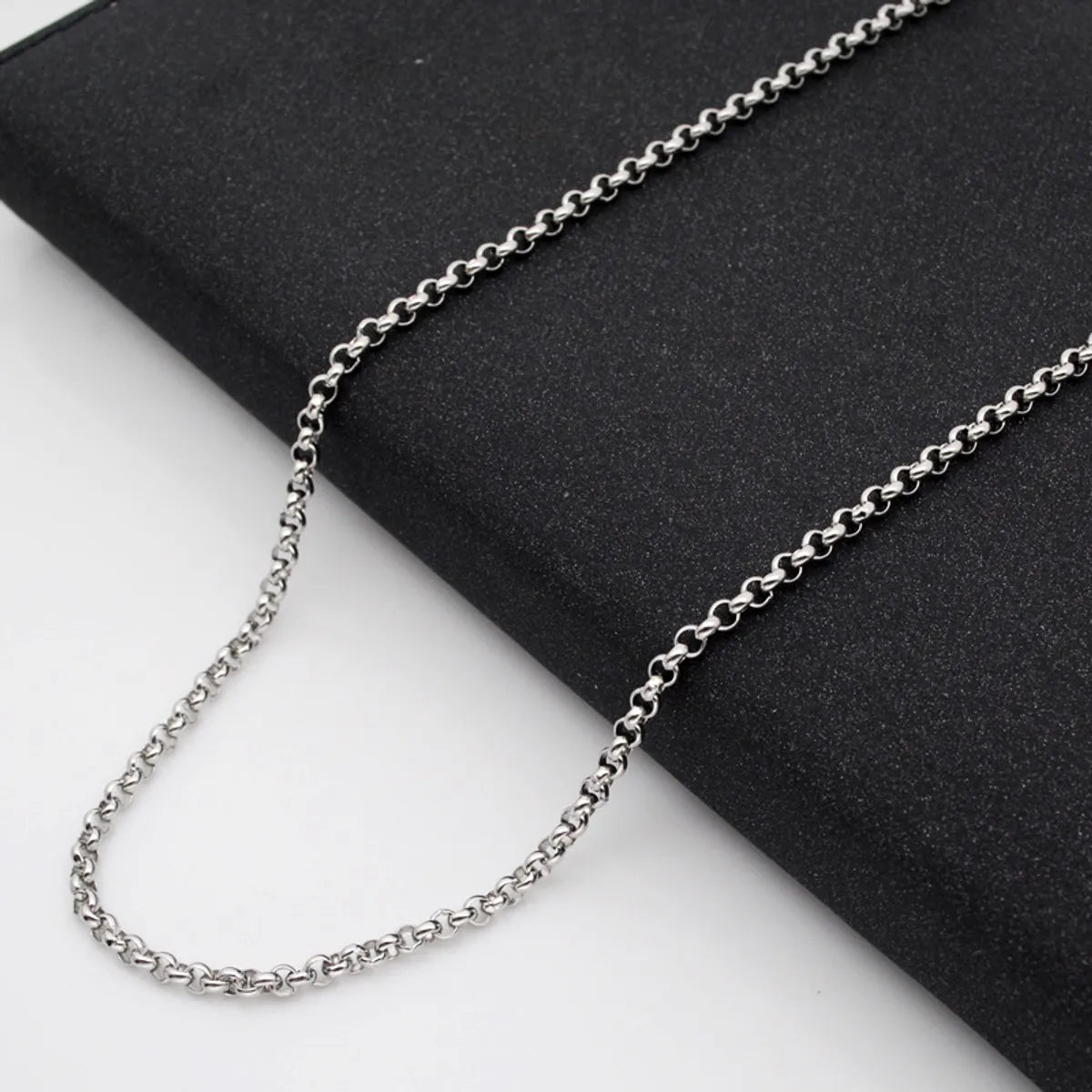 Simple Style Geometric Titanium Steel Polishing Necklace 1 Piece