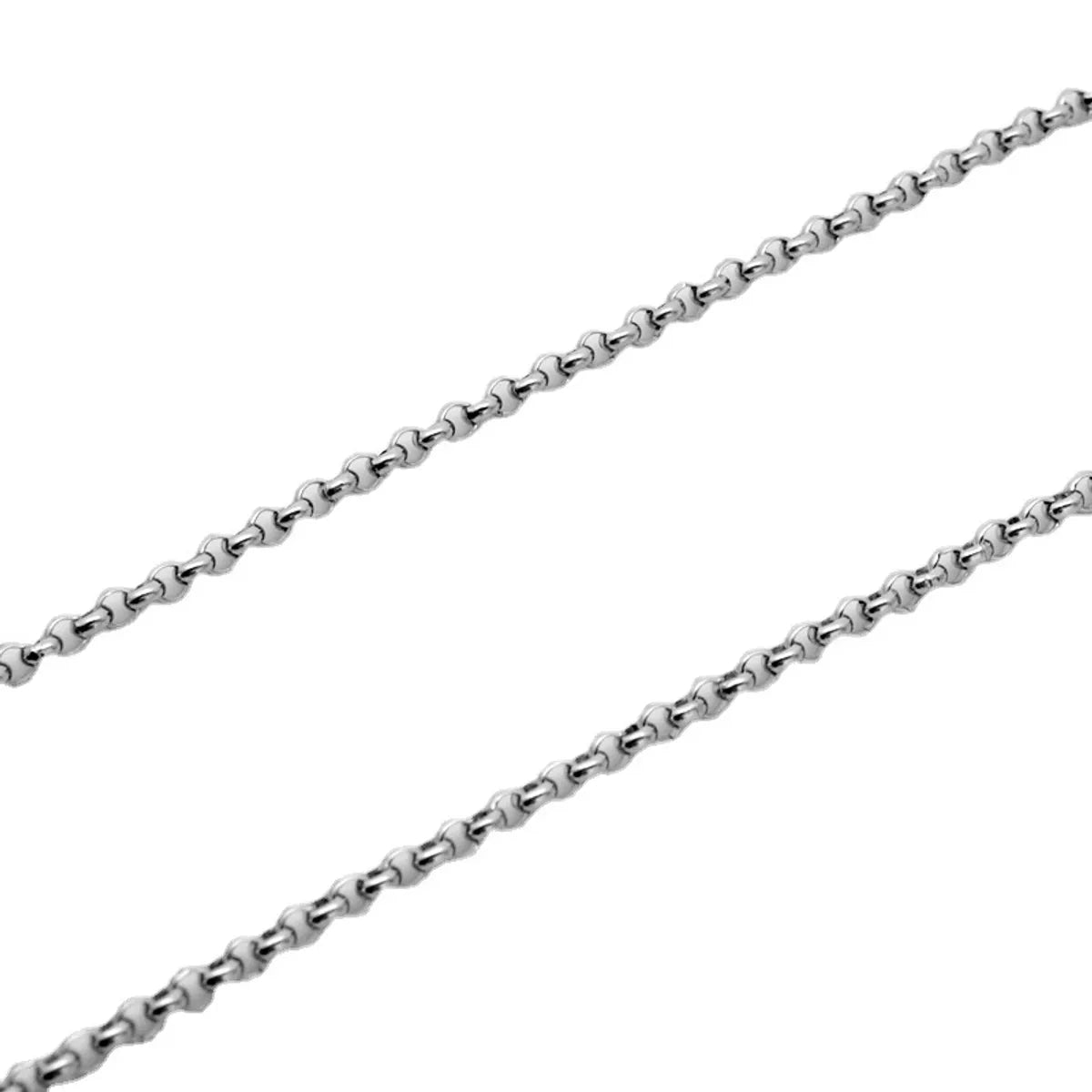 Simple Style Geometric Titanium Steel Polishing Necklace 1 Piece