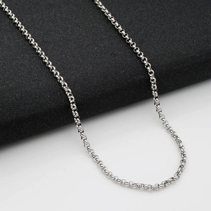 Simple Style Geometric Titanium Steel Polishing Necklace 1 Piece