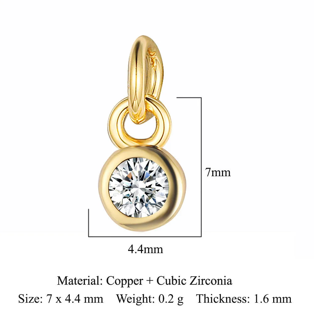 Simple Style Geometric Zircon Copper Wholesale Jewelry Accessories