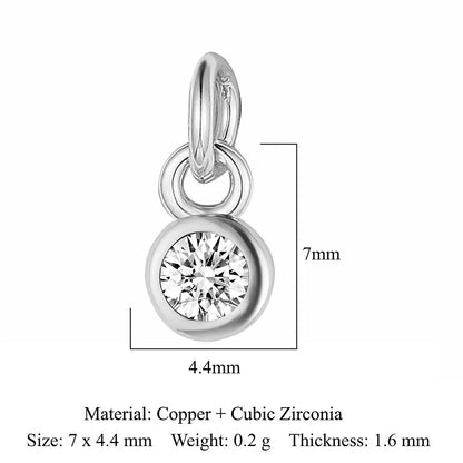 Simple Style Geometric Zircon Copper Wholesale Jewelry Accessories