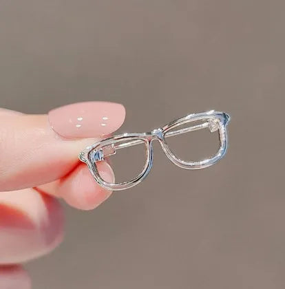 Simple Style Glasses Alloy Plating Hollow Out Unisex Brooches