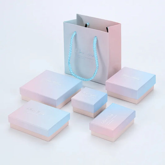 Simple Style Gradient Color Jewelry Boxes