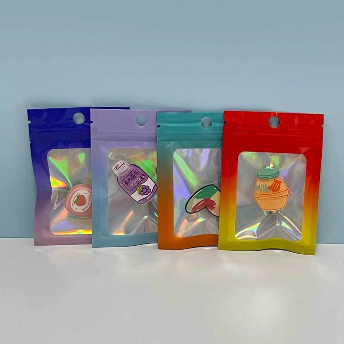 Simple Style Gradient Color New Material Wholesale Jewelry Packaging Bags