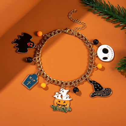 Simple Style Halloween Pattern Alloy Wholesale Bracelets