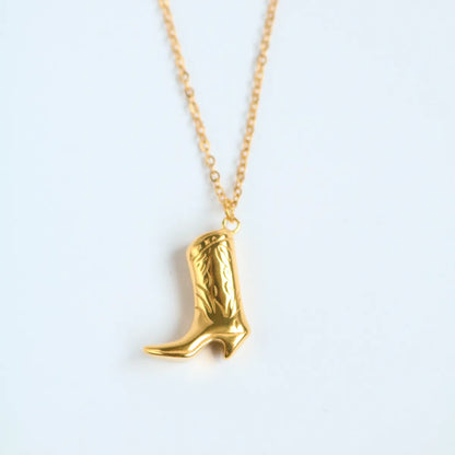 Simple Style Hat Boots High Heel Titanium Steel Wholesale Pendant Necklace