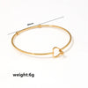 Simple Style Heart Shape 304 Stainless Steel Wholesale Bangle